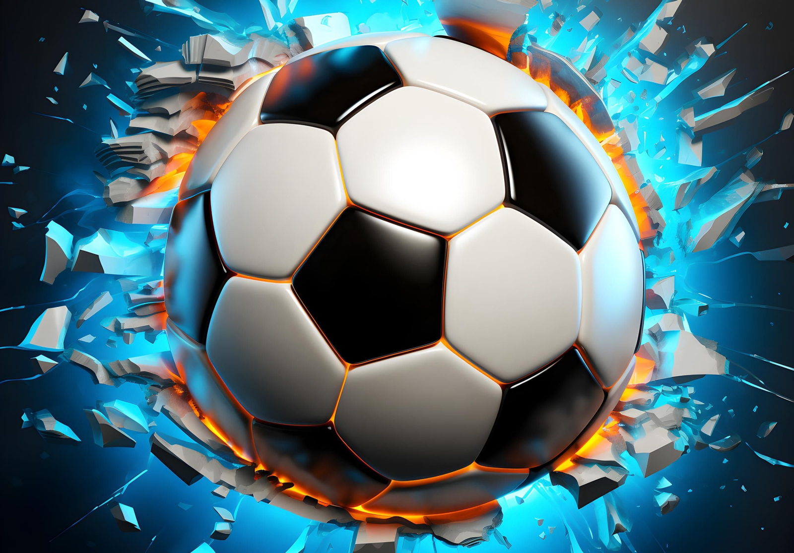 Флис Фототапет SPORT Футболна топка