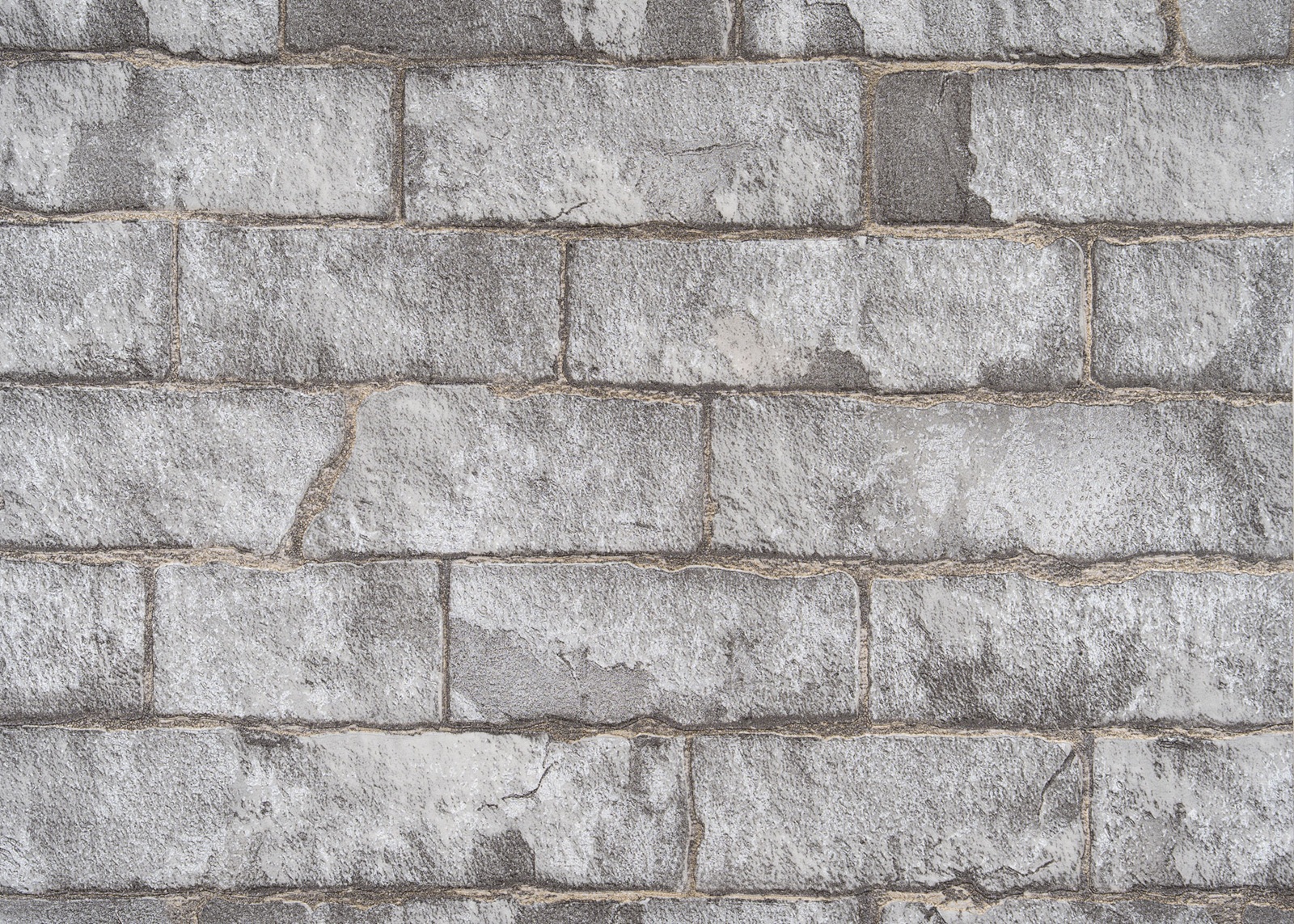 Тапет Автентични тухли, сиви