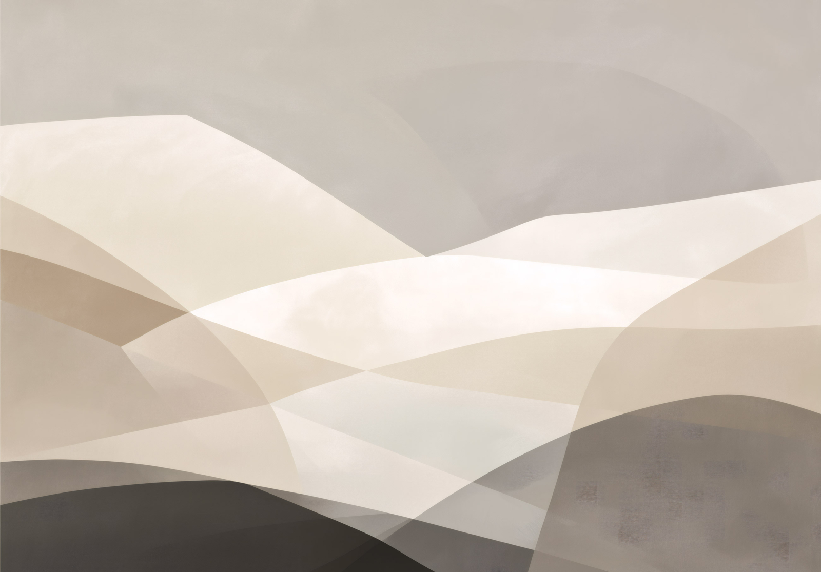 Фототапет Нежни бежови вълни в минималистичен стил