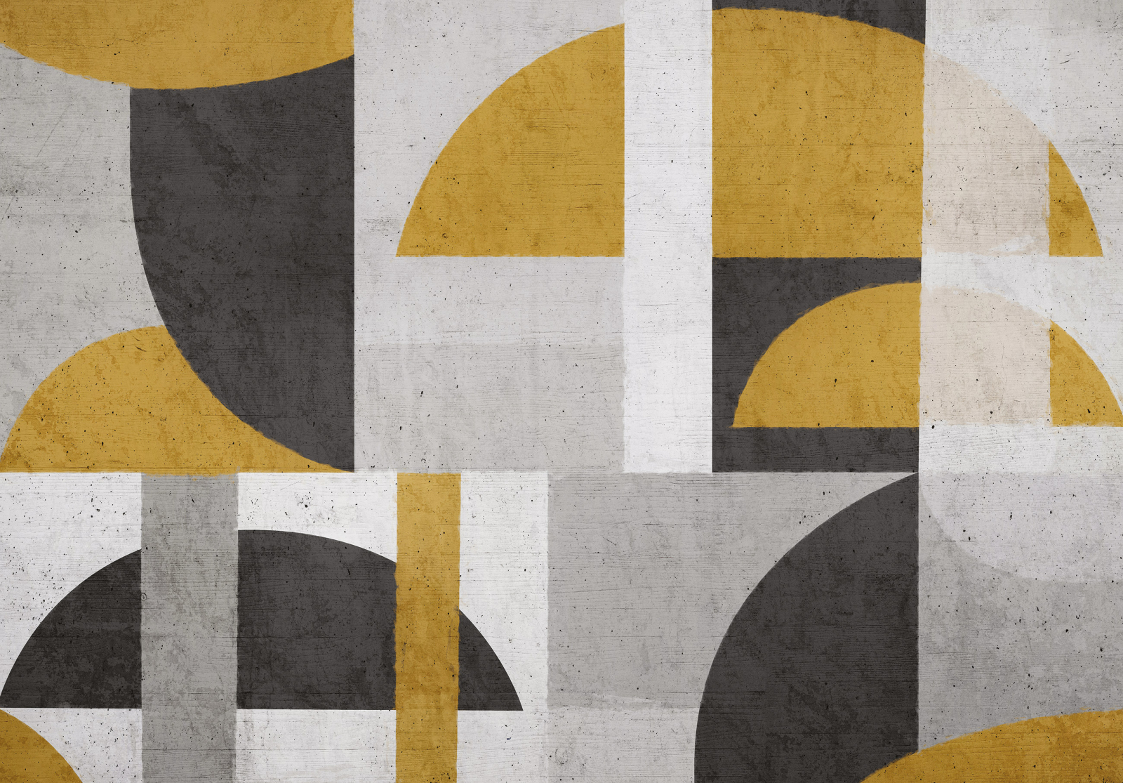 Фототапет Модерна геометрия в сиво, бяло и златисто