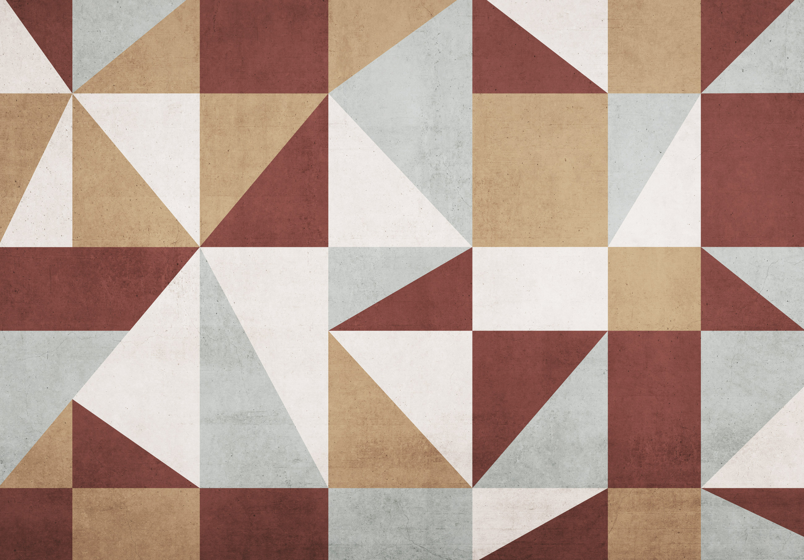 Фототапет Геометрична хармония в теракота и бежово