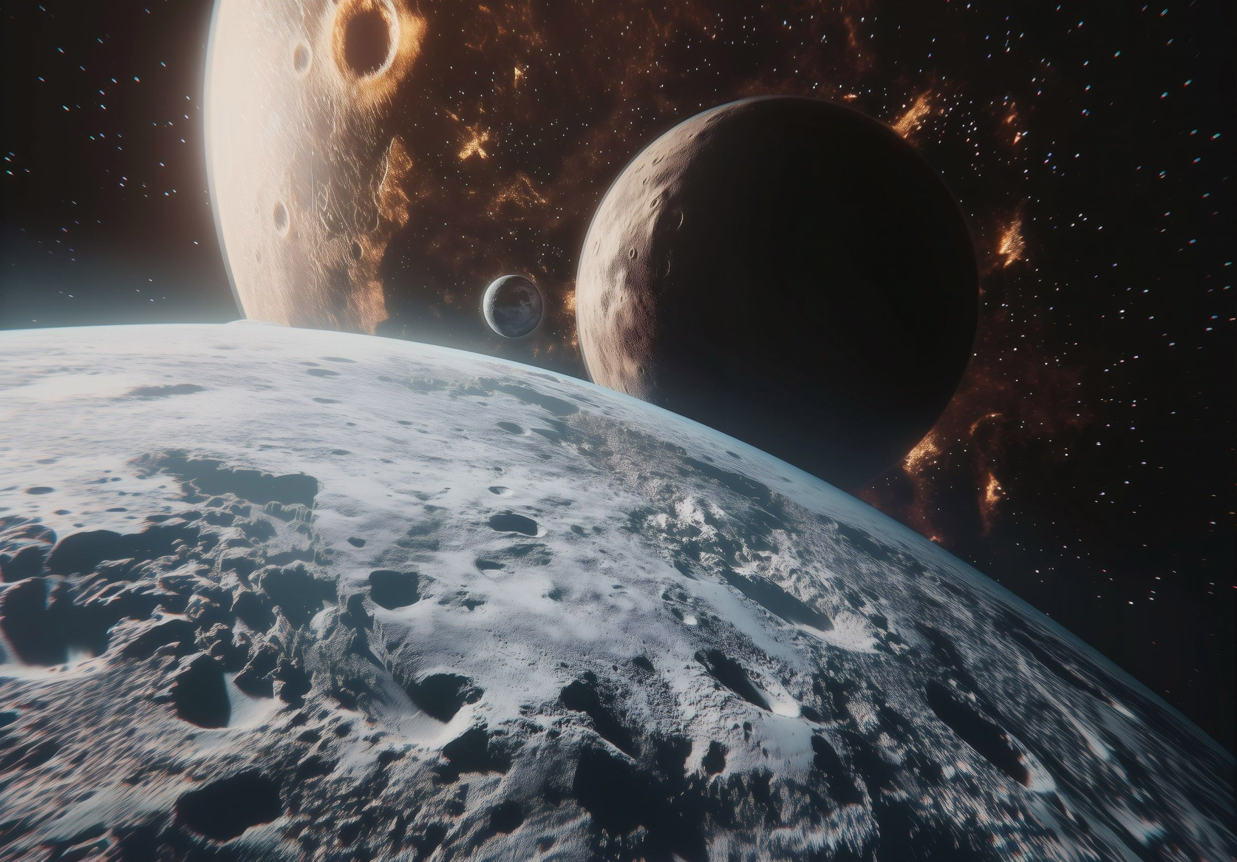 Фототапет Планети и космос – футуристичен стил