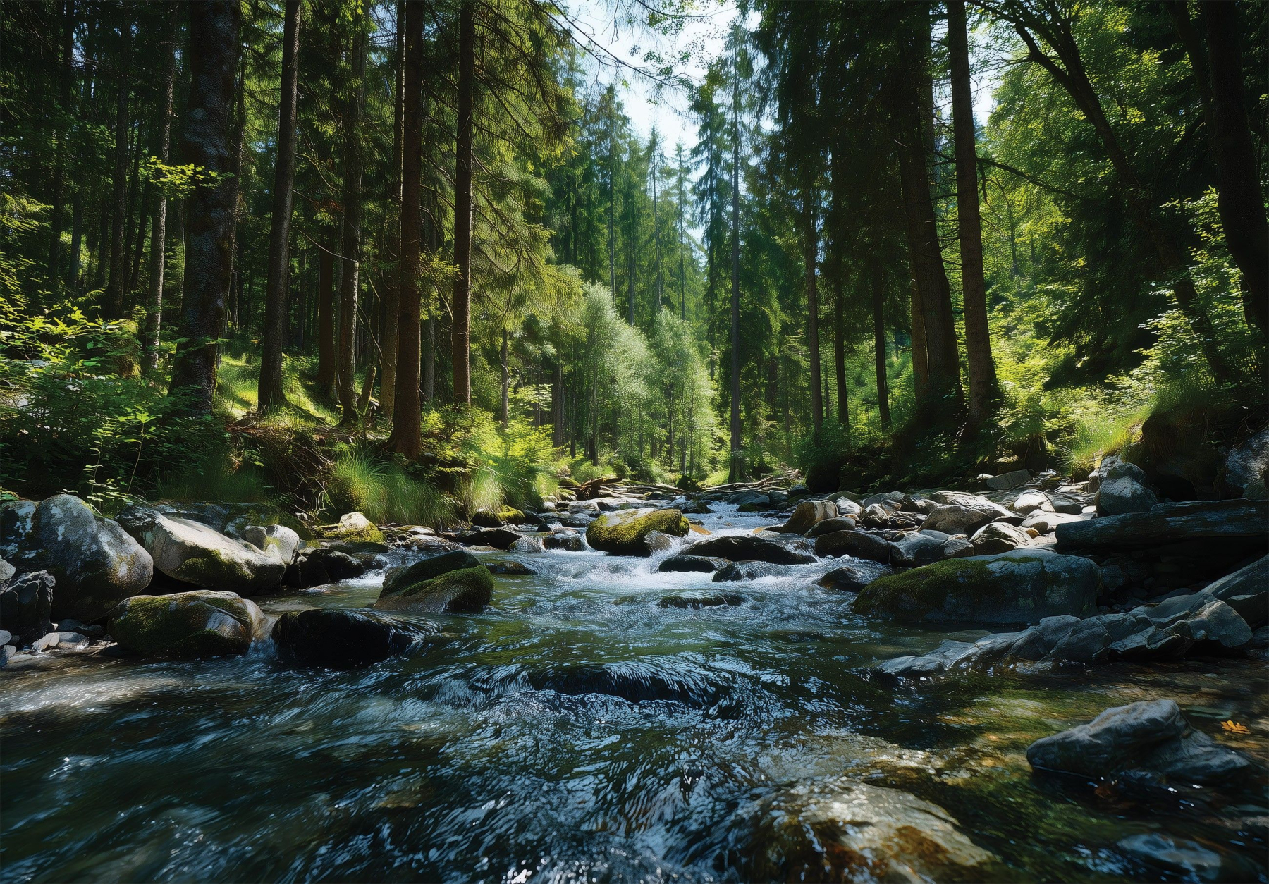 Фототапет Горски поток