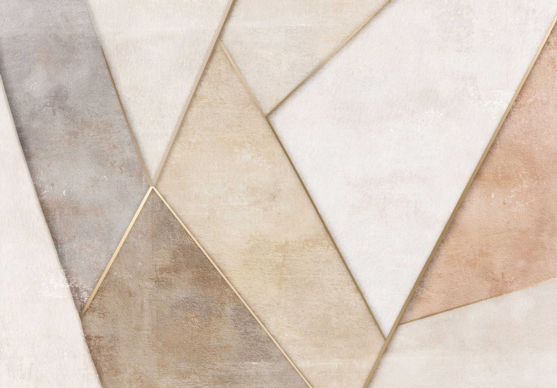 Фототапет Бежова геометрия с текстура – модерен стил