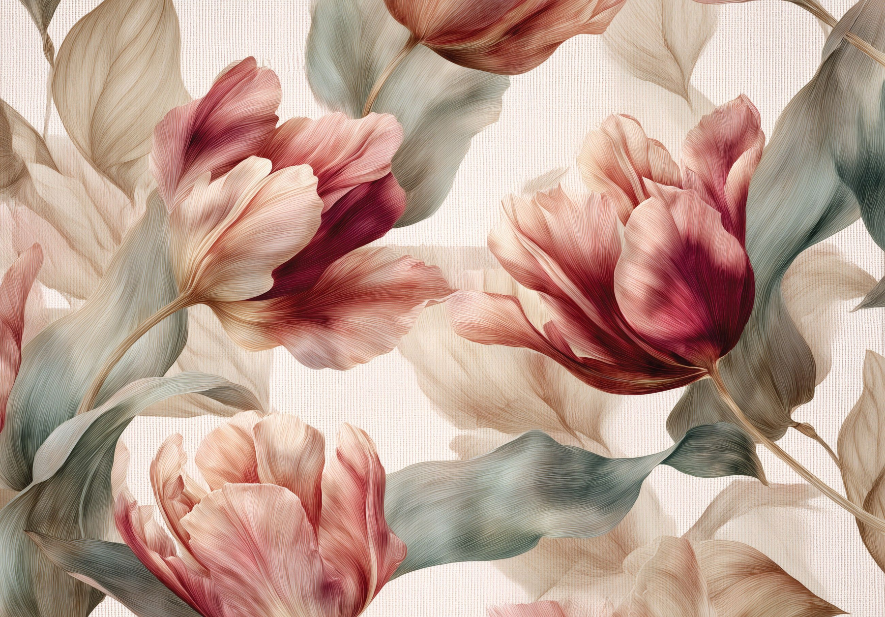 Фототапет Елегантни лалета върху текстура