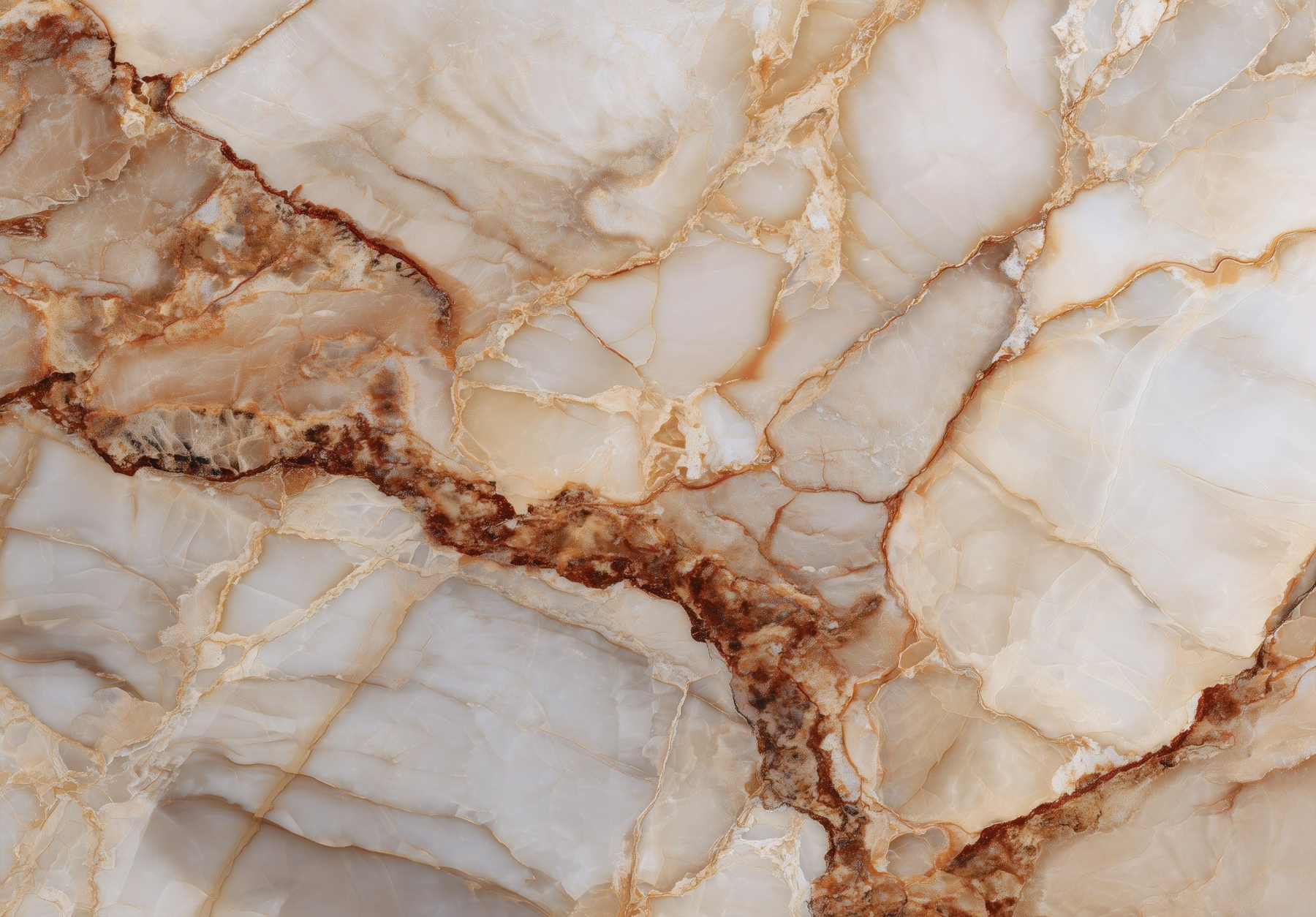 Фототапет Светъл мрамор кафяви жилки