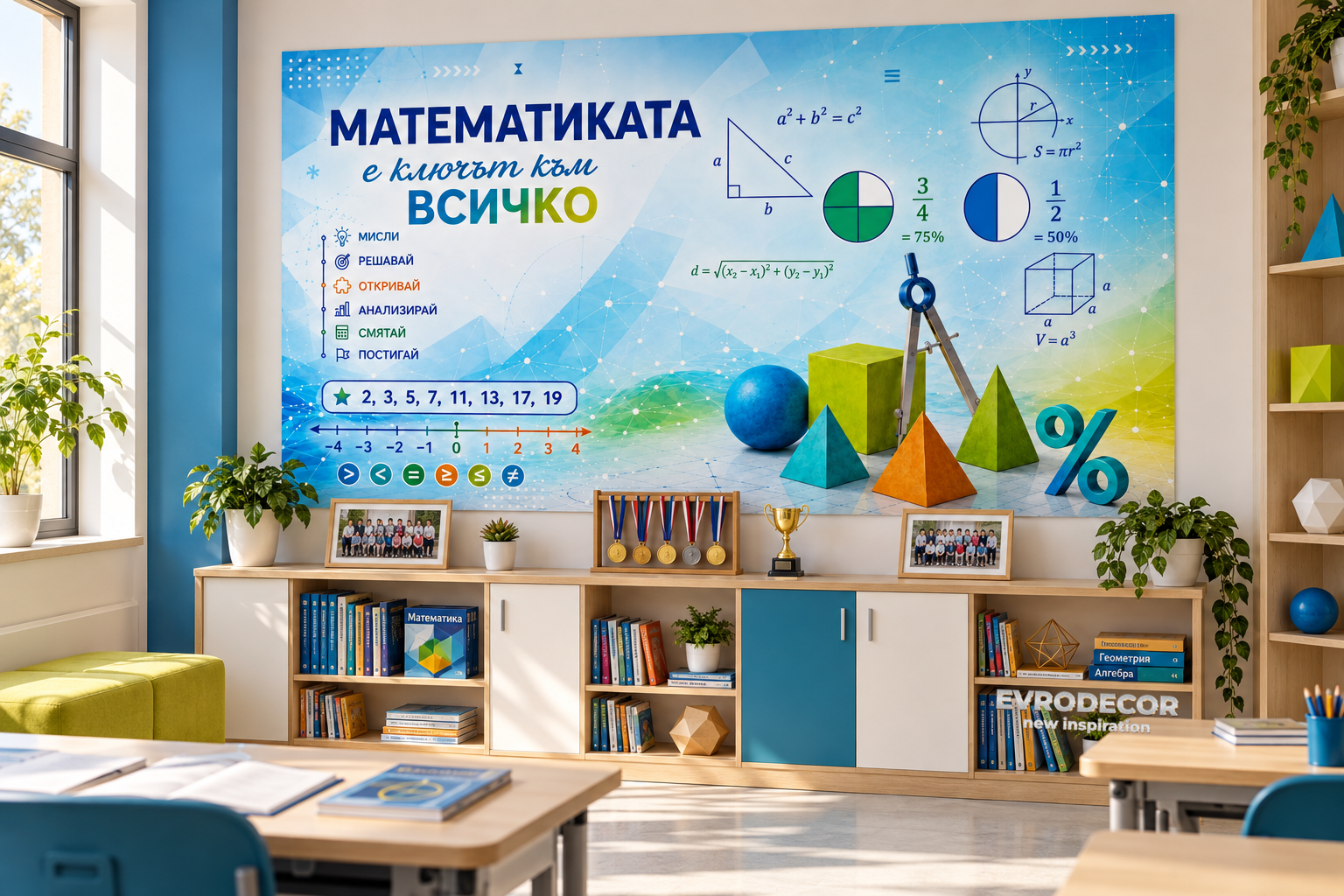 Фототапет STEM Математика