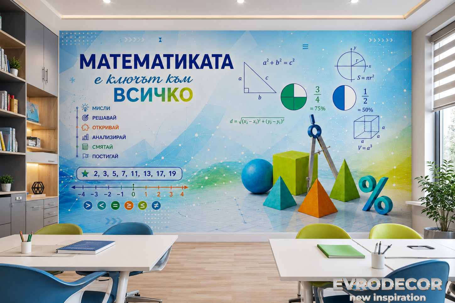 Фототапет STEM Математика