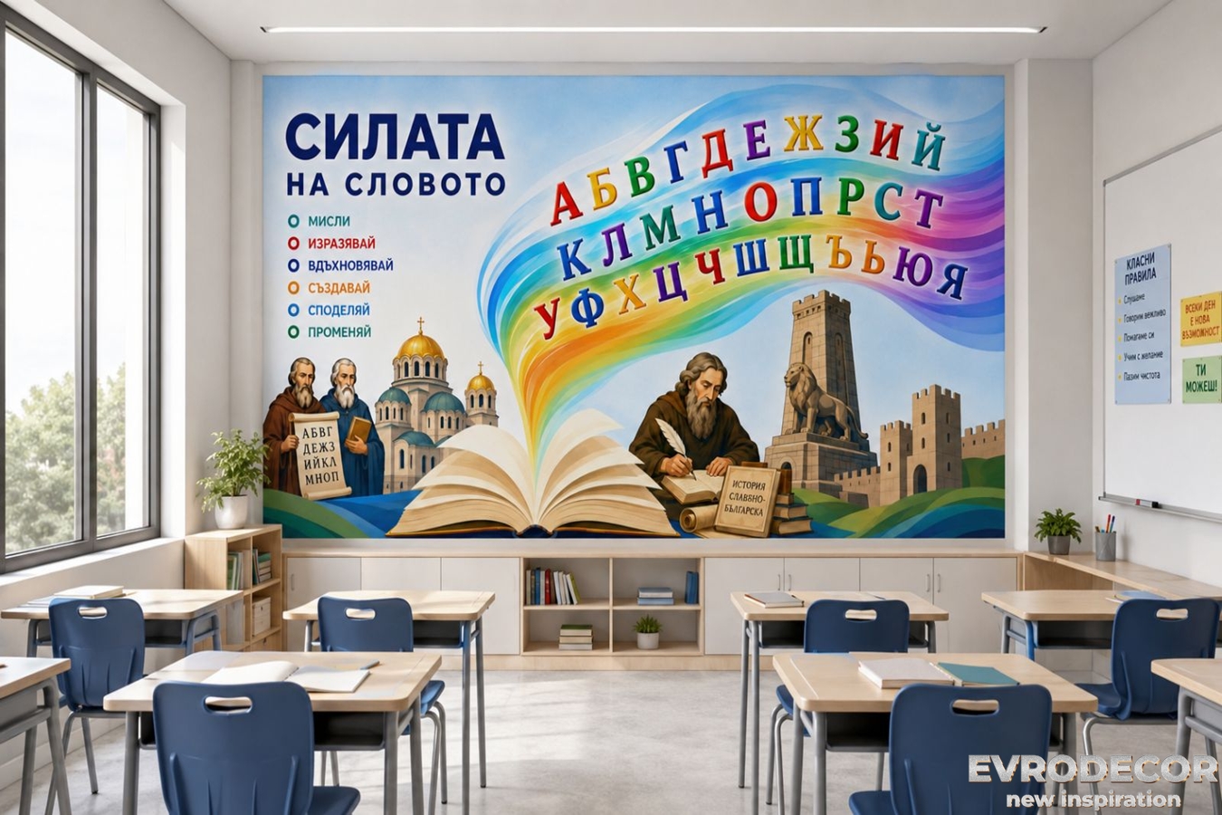 Фототапет STEM Сила на словото