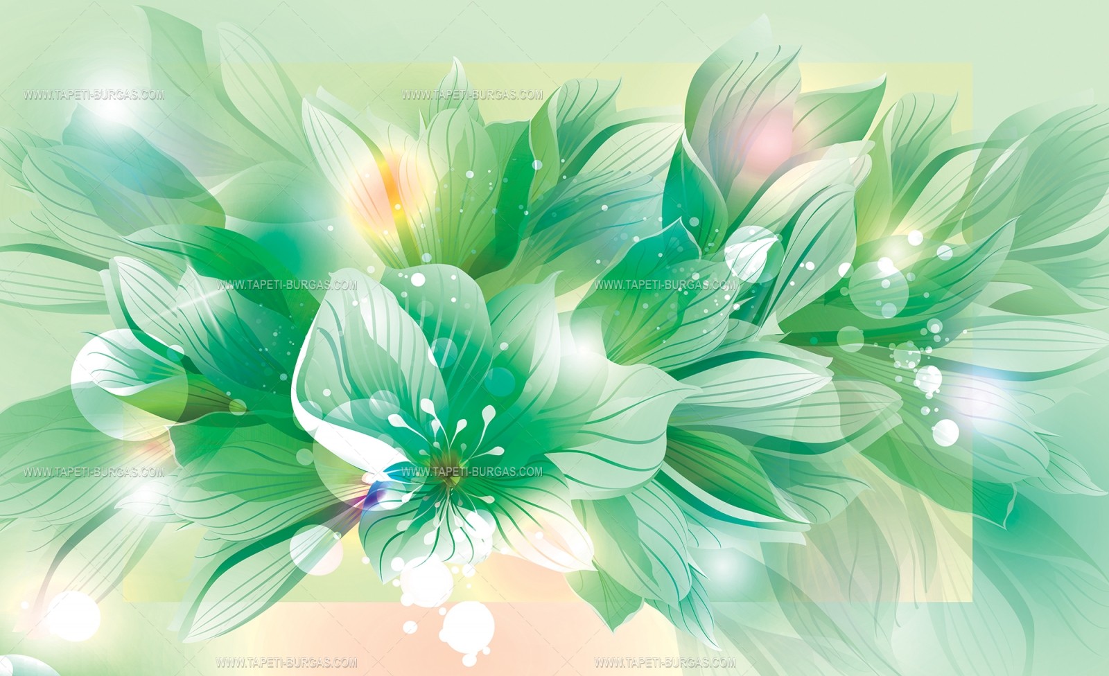 Фототапет Букет зелени цветя