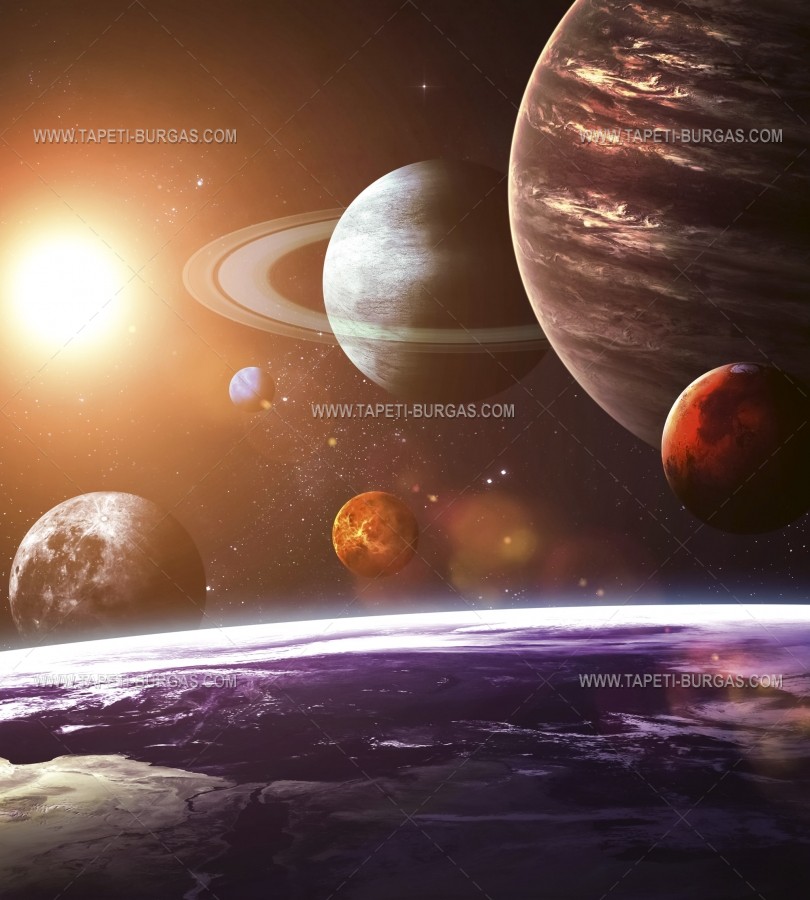 Флис Фототапет DIMEX Слънчева система