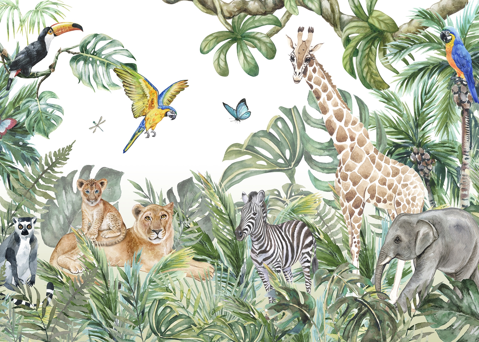 Детски Фототапет Животни от Саваната