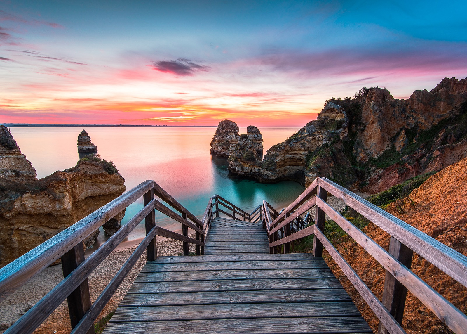 Фототапет Морски скали по залез