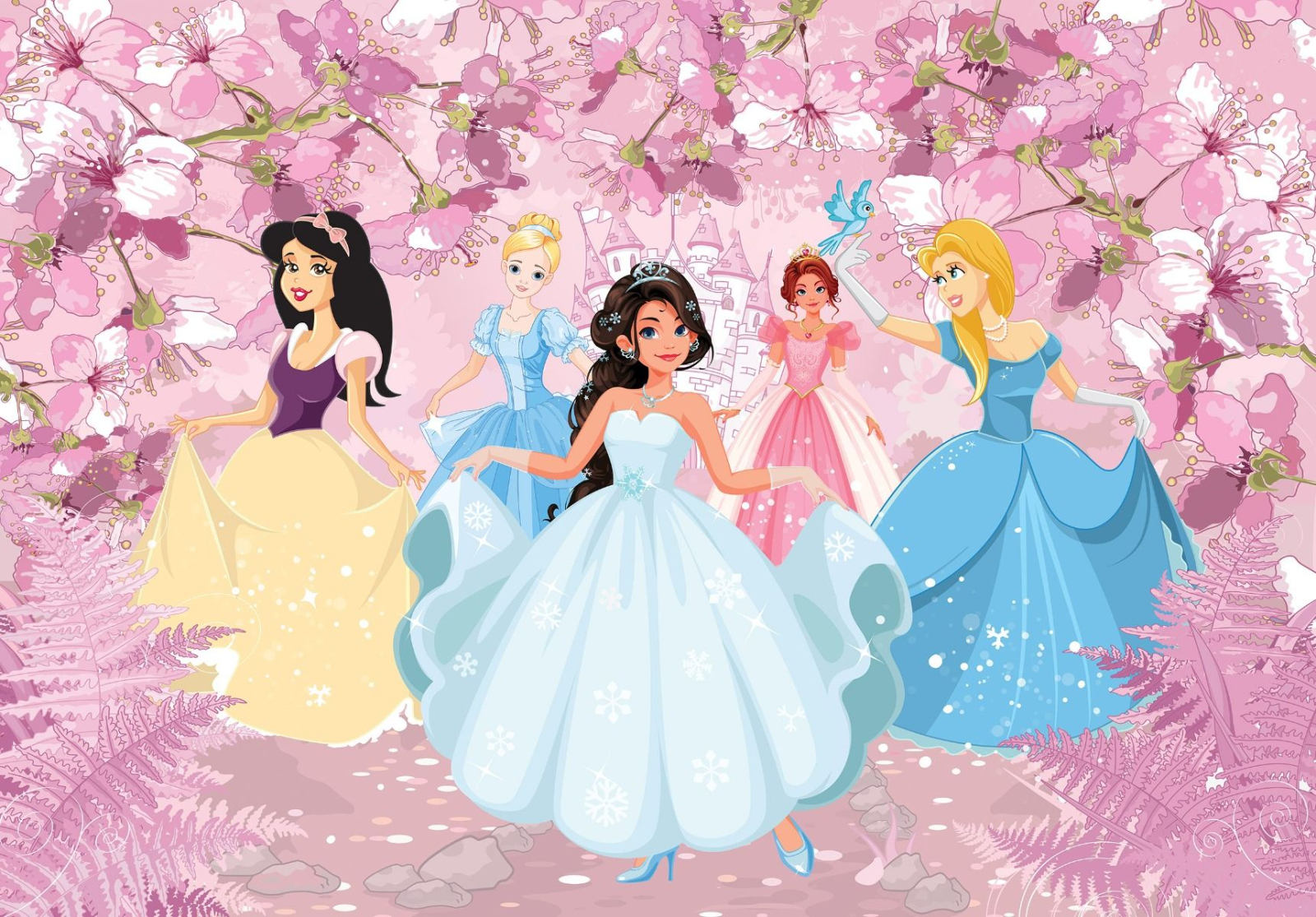 Детски Флис Фототапет PRINCESSES- Принцеси