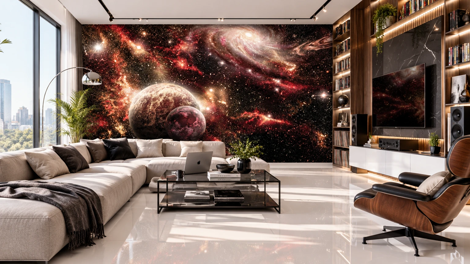 Флис Фототапет COSMOS Планети (за стени или таван)