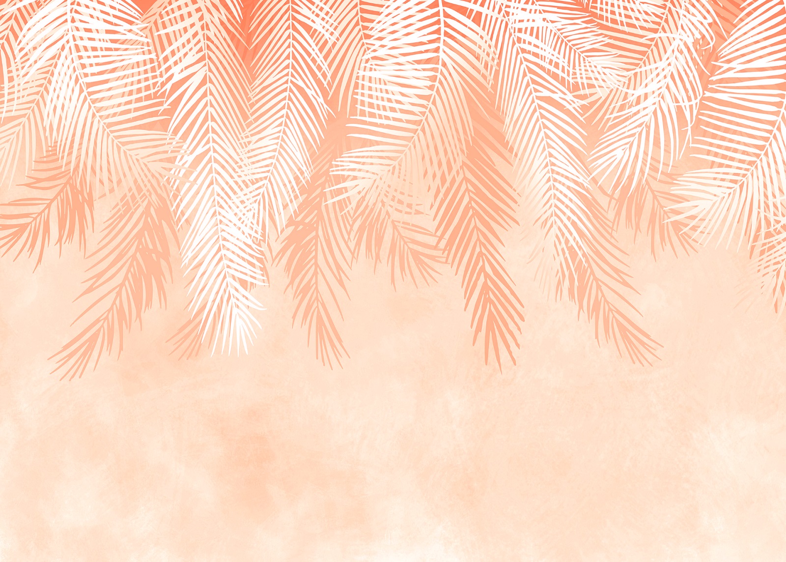 Флис Фототапет Дизайн на бетонова стена с графични пера, orange