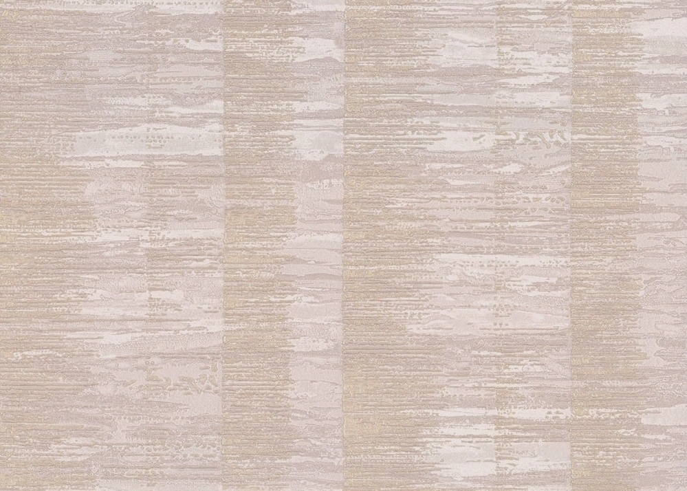 Тапет тежък винил на флис основа, Райе, бежово, златна патина