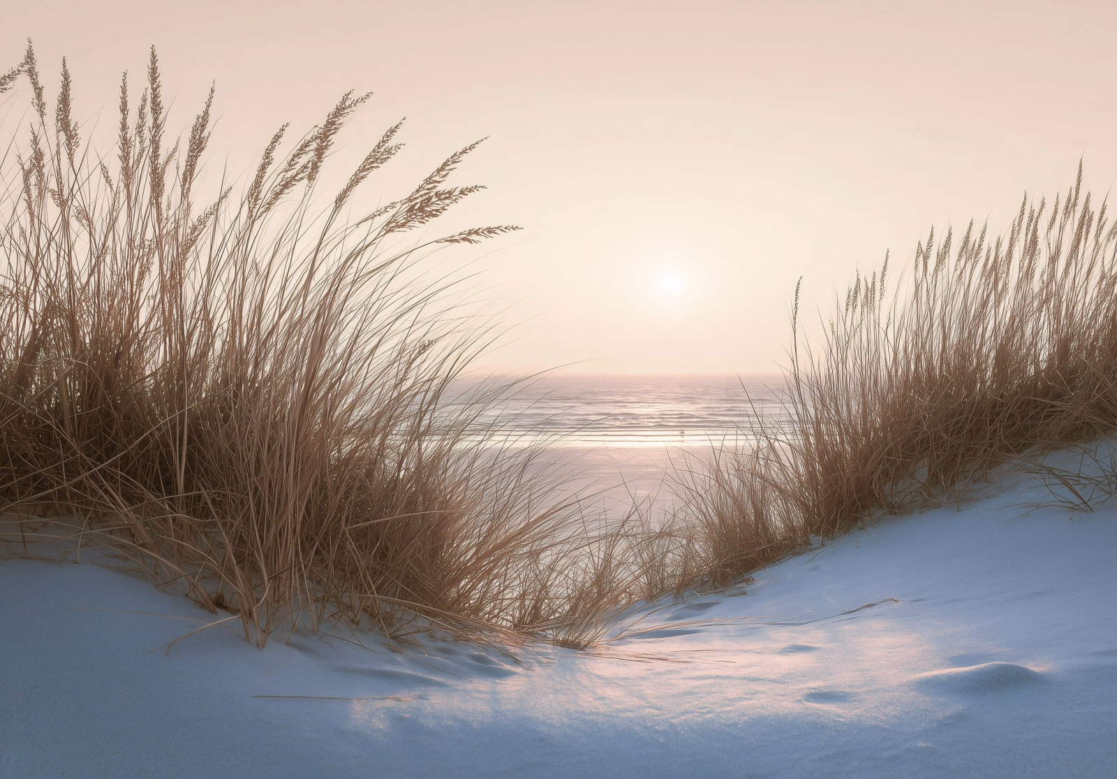 Фототапет Морски изгрев в дюни