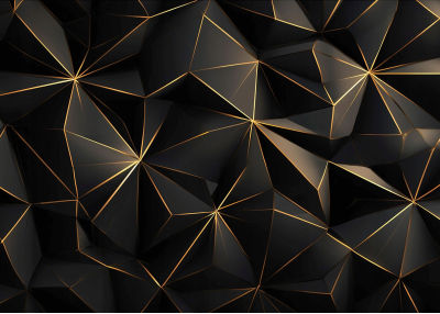 Флис Фототапет Структурна абстракция- графит, злато, 3D ефект