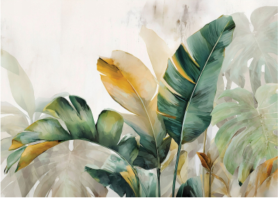 Флис Фототапет Листа- художествен стил