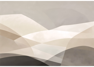 Фототапет Нежни бежови вълни в минималистичен стил