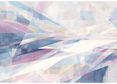 Фототапет Пастелна геометрия в нежни розови и сини тонове