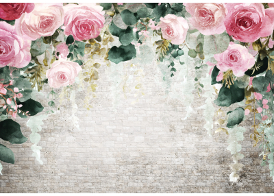 Фототапет Акварелни рози – художествен стил