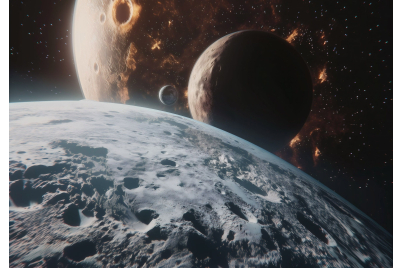 Фототапет Планети и космос – футуристичен стил