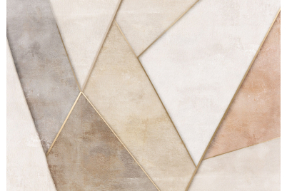Фототапет Бежова геометрия с текстура – модерен стил