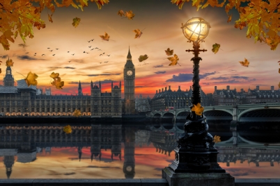 Фототапет Лондон през есента