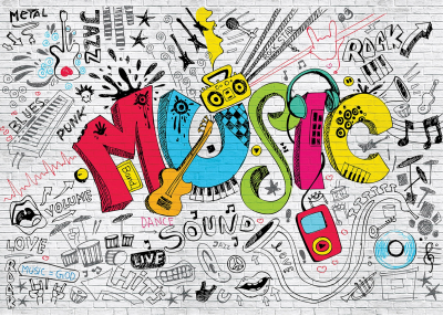 Фототапет Music & Dance Графити 