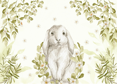 Детски Флис Фототапет Зайко