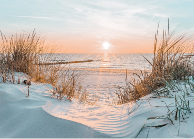 Флис Фототапет Докосване на залеза