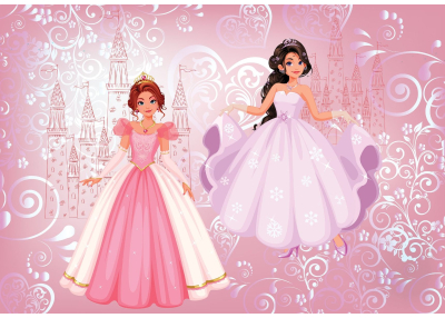 Детски Флис Фототапет PRINCESSES- Принцеси