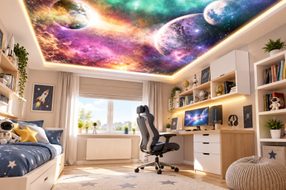 Флис Фототапет COSMOS Планети (за стени или таван)