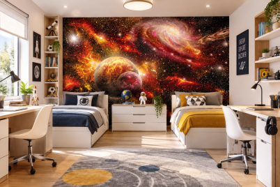 Флис Фототапет COSMOS Планети (за стени или таван)
