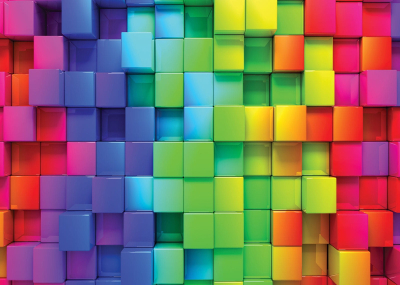 Детски Фототапет 3D ABSTRACT цветни кубчета
