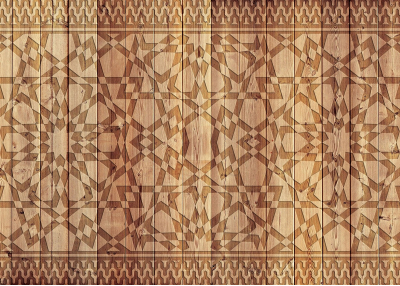 Флис Фототапет 3D Дървена декоративна рогозка