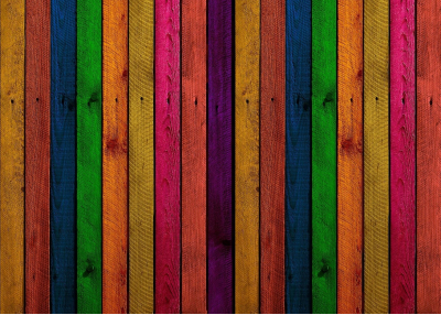 Флис Фототапет 3D Дървени многцветни дъски, ярки цветове, вертикални