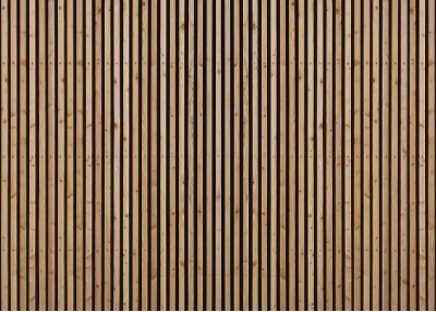 Флис Фототапет 3D Дървени вертикални панели, натурален цвят