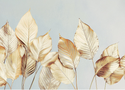 Флис Фототапет Нежни листа