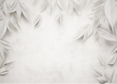 Флис Фототапет Много светла стена с листа