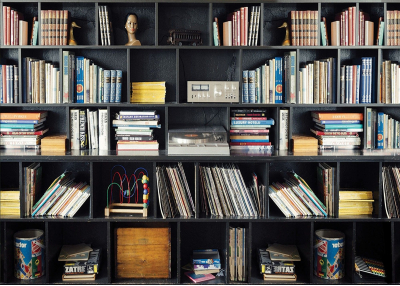 Флис Фототапет Винтидж библиотека