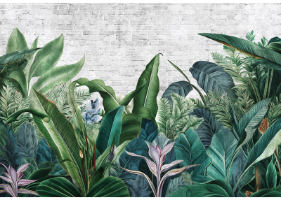 Флис Фототапет LEAVES Листа акварел