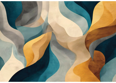 Флис Фототапет 3D ABSTRACT дизайн на стена с художествени абстрактни фигури