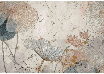 Флис Фототапет FLOWERS художествено пано