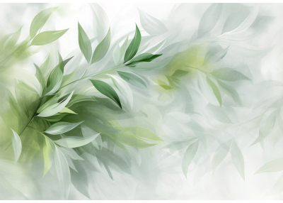 Флис Фототапет LEAVES художествено 3D пано листа