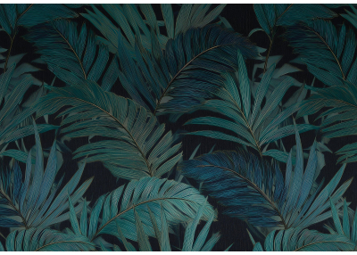 Флис Фототапет LEAVES художествено 3D пано листа 