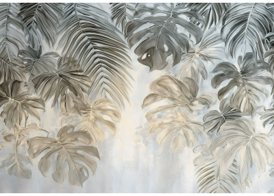 Флис Фототапет LEAVES художествено 3D пано листа