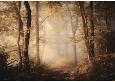 Флис Фототапет Гора, топъл нюанс